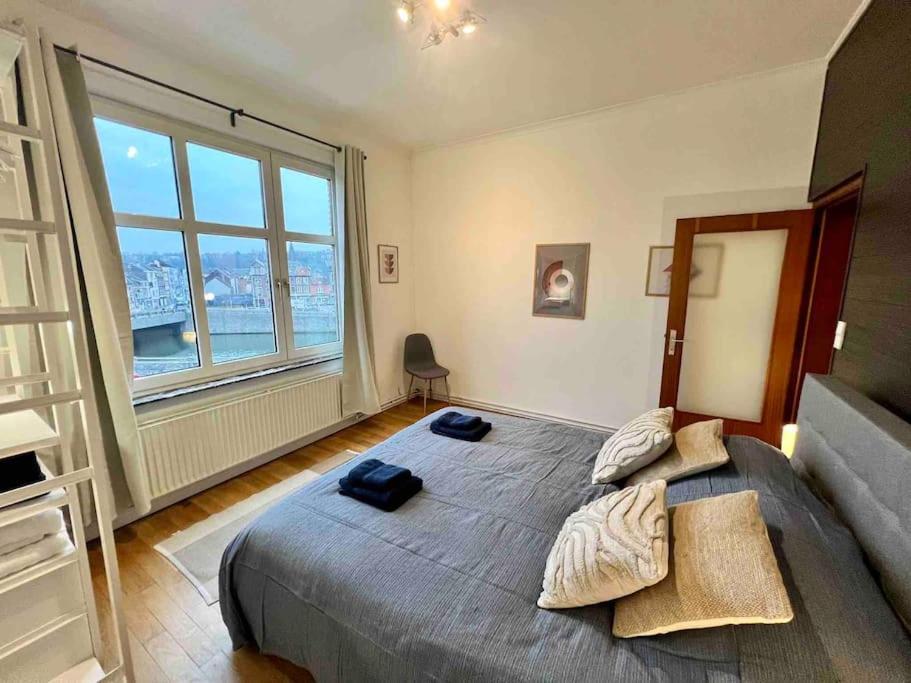 Bellevue - Grand Appartement Pour 5 Sur Les Quais De La Meuse เลียจ ภายนอก รูปภาพ